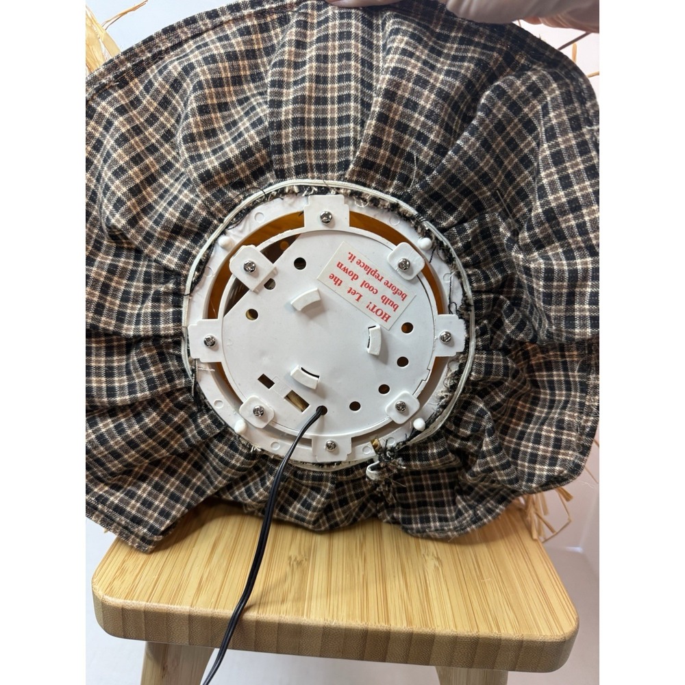 VTG Halloween Fiber Optic Pumpkin Jack O Lantern Light 8" IN BOX Autumn Best - Picture 6 of 12